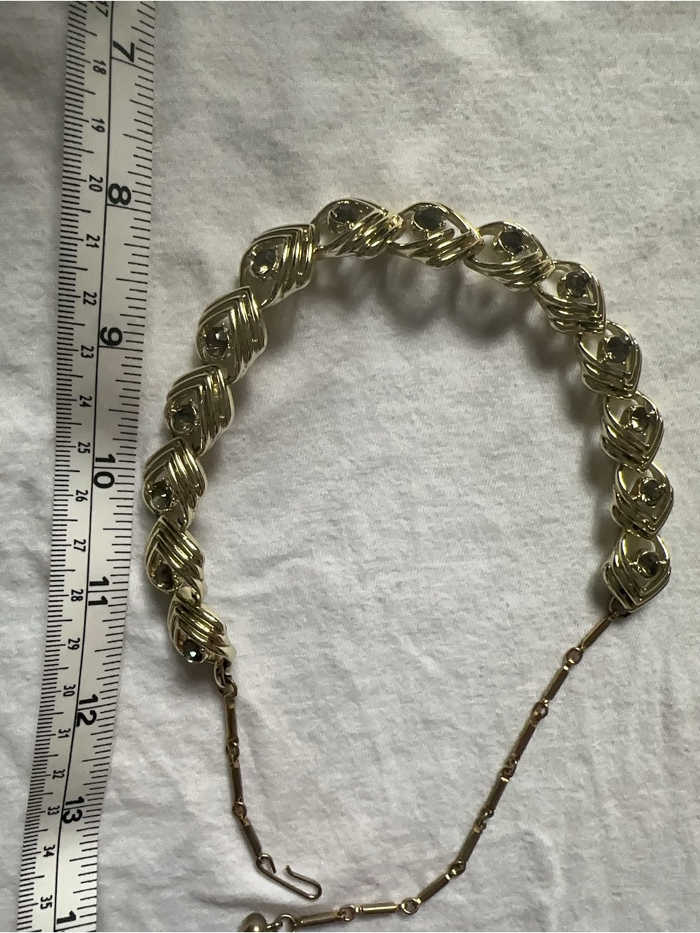 Coro like new Link with Smoky Crystal Necklace